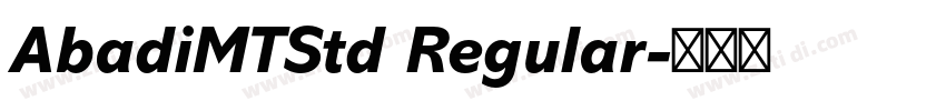 AbadiMTStd Regular字体转换